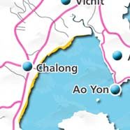 where to stay phuket map - villas and apartments for holiday or long term rent phuket - Chalong