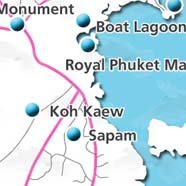 where to stay phuket map - villas and apartments for holiday or long term rent phuket - Koh Kaew