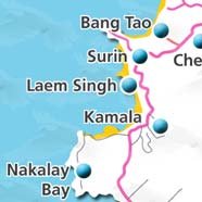 where to stay phuket map - villas and apartments for holiday or long term rent phuket - Laem Singh