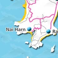 where to stay phuket map - villas and apartments for holiday or long term rent phuket - Nai Harn