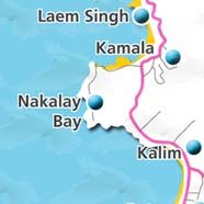 where to stay phuket map - villas and apartments for holiday or long term rent phuket - Nakalay Bay